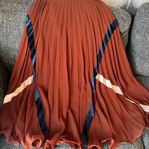 See By Chloe Orange Maxi Bubble Skirt